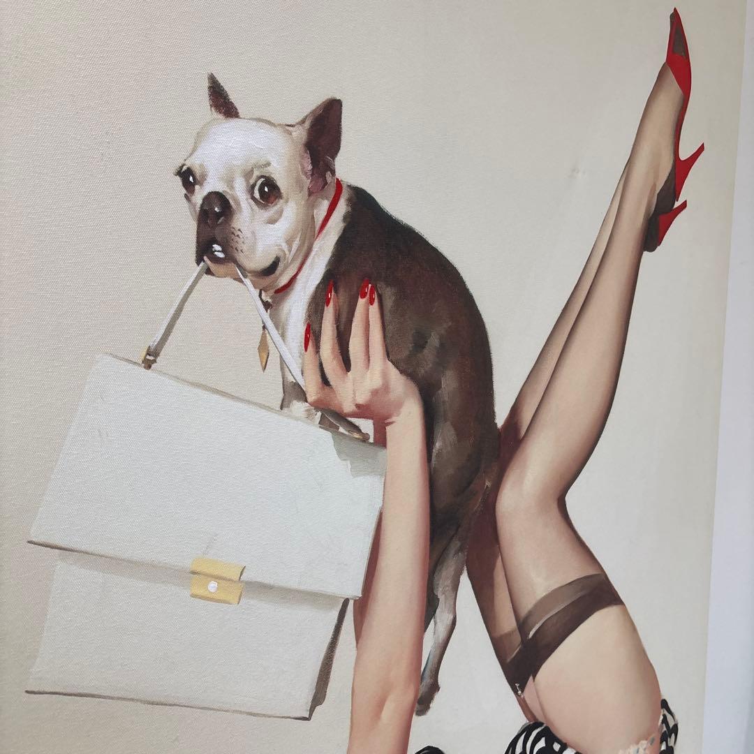 希少★KARE★大型アートパネル 120×90cm ピンアップガール