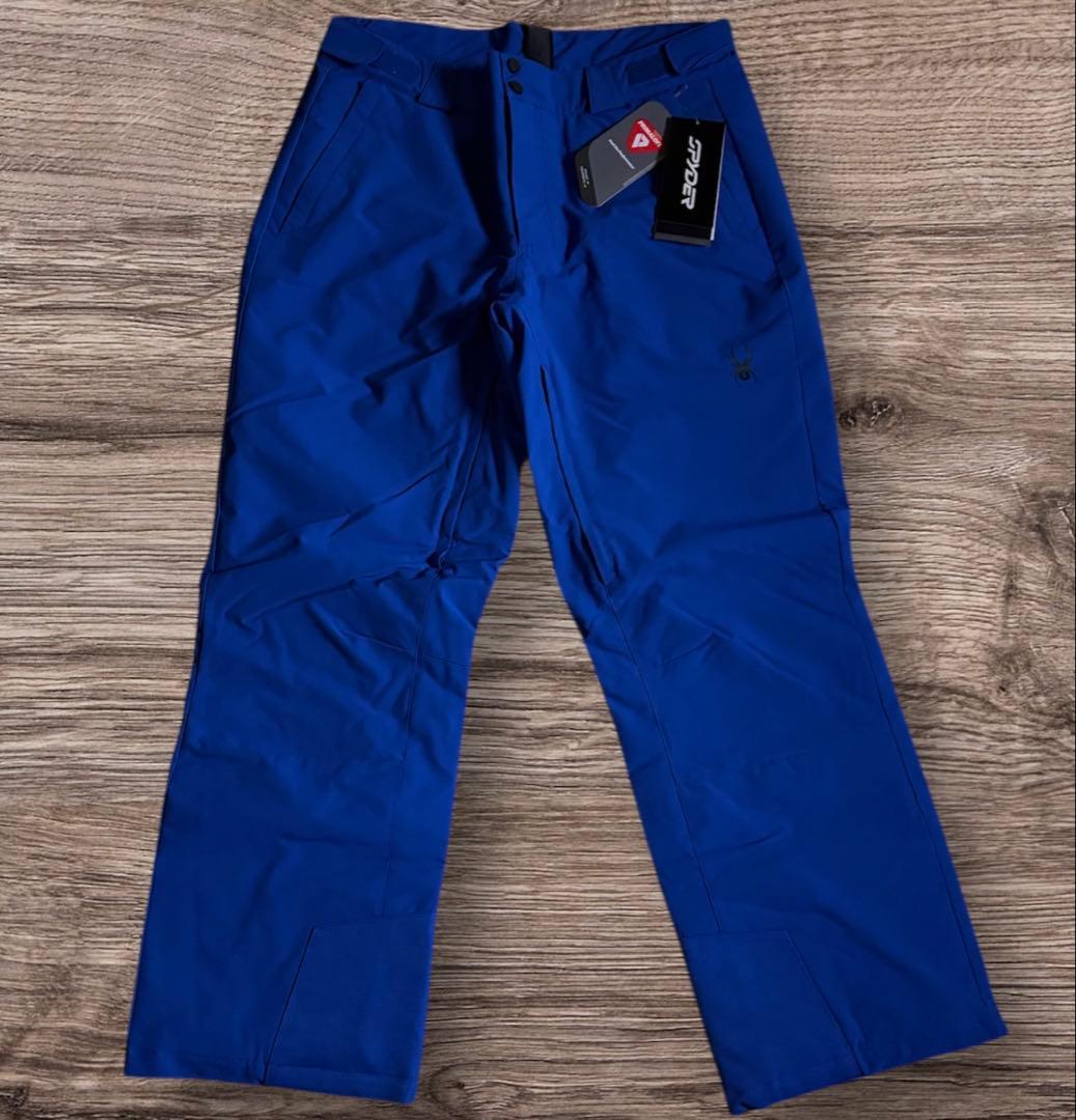 新品 Spyder Traction Pants L ブルー 38A125326