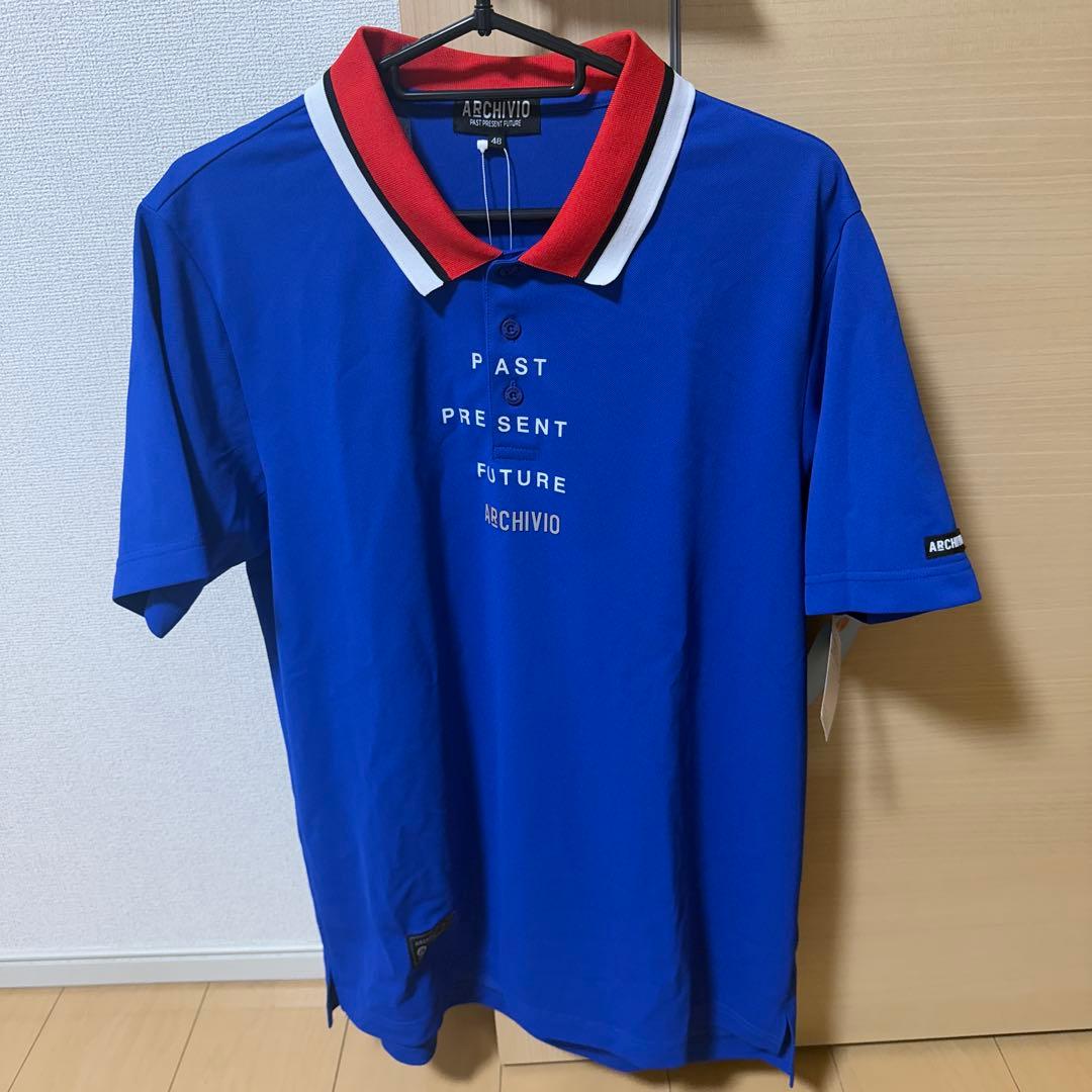 ARCHIVIO 青 ポロシャツ 48