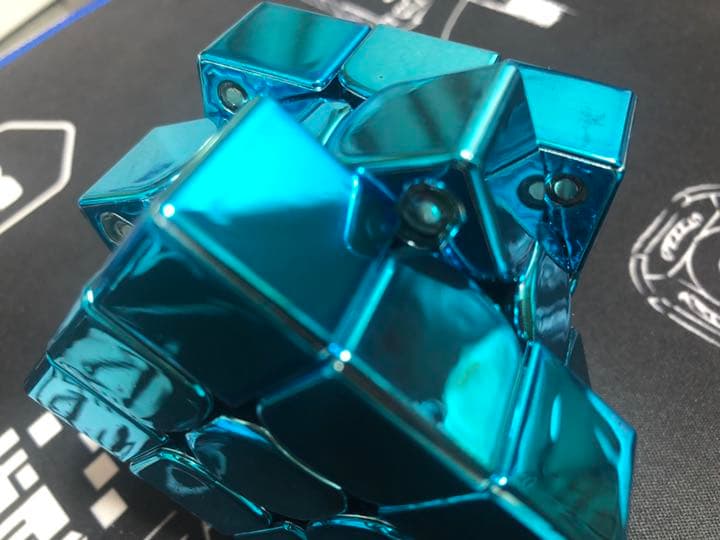GAN 356XSM llic「電気メッキ」水色 ルービックキューブ