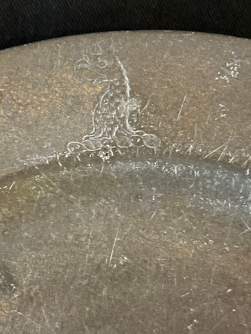 貴重！カトラリー 傷がいい枯渇の魅力 18世紀 英国アンティーク ピューター皿