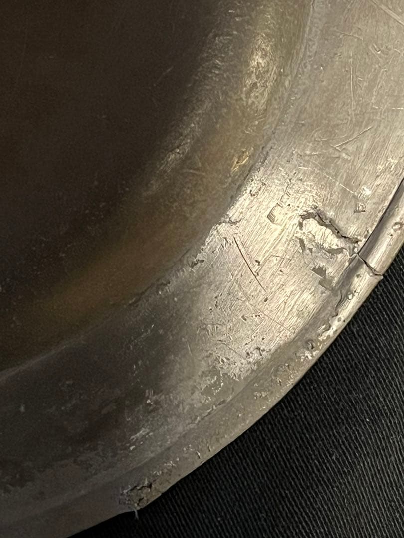 貴重！カトラリー 傷がいい枯渇の魅力 18世紀 英国アンティーク ピューター皿