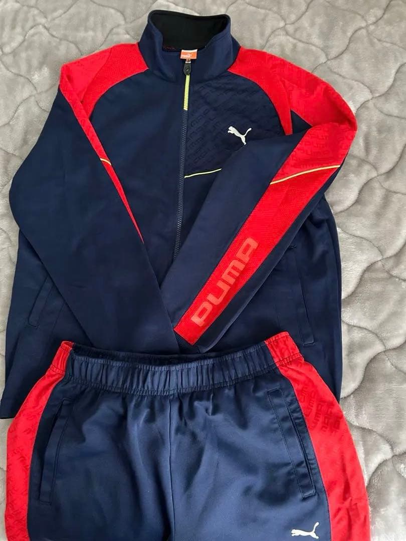 PUMA ジャージ上下セット ネイビー/レッド