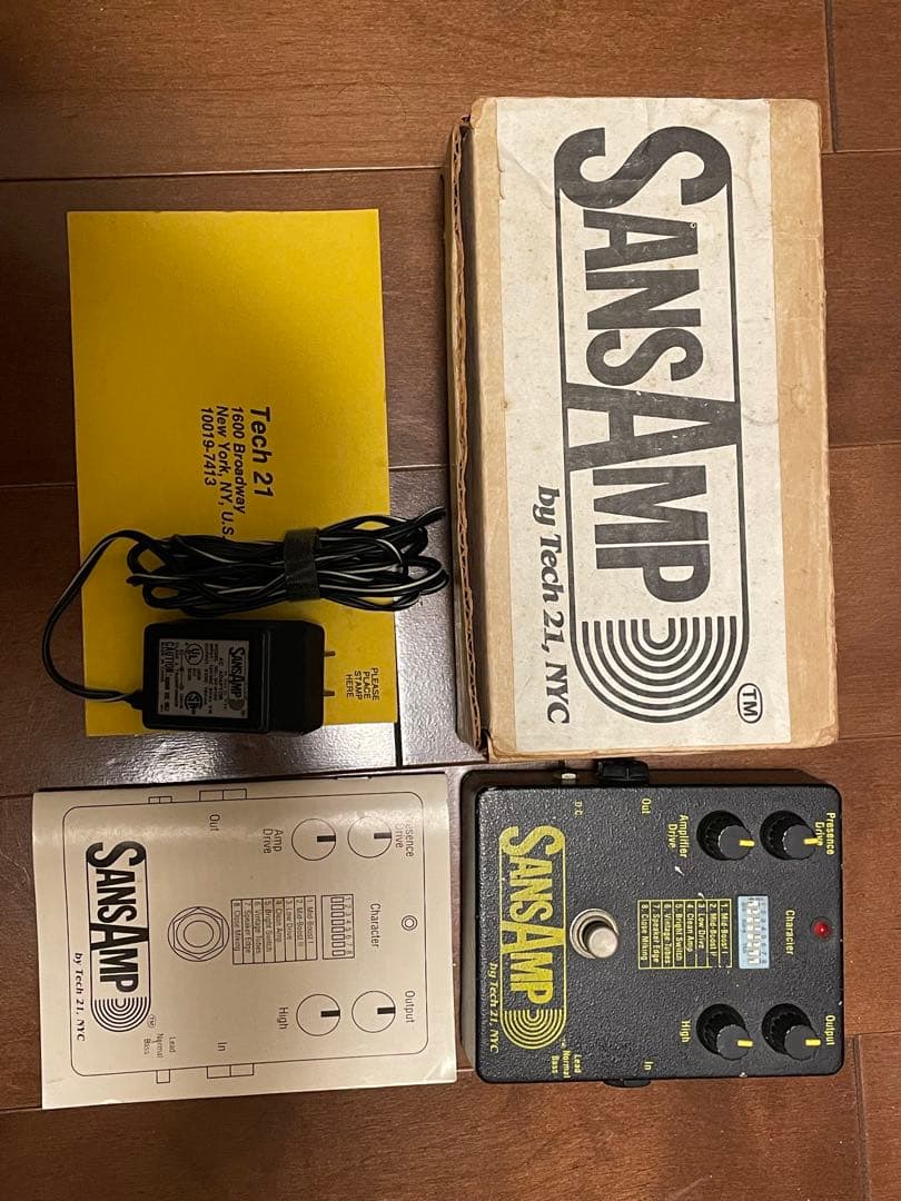 初期型　Tech 21 SansAmp ギターエフェクター　classic表記前