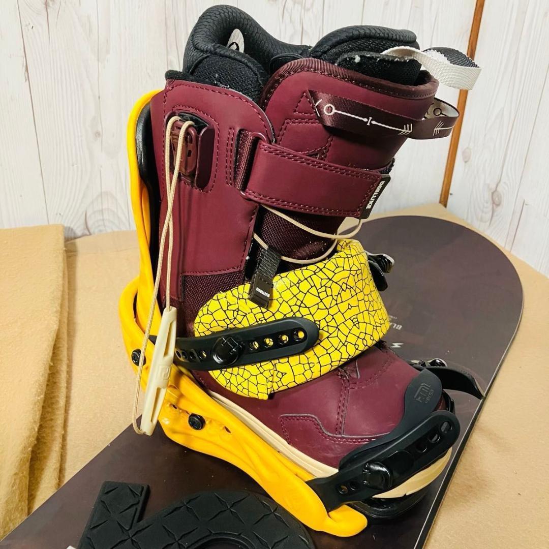 DEATH LABEL FLUX BURTON 137cm スノーボード 3点