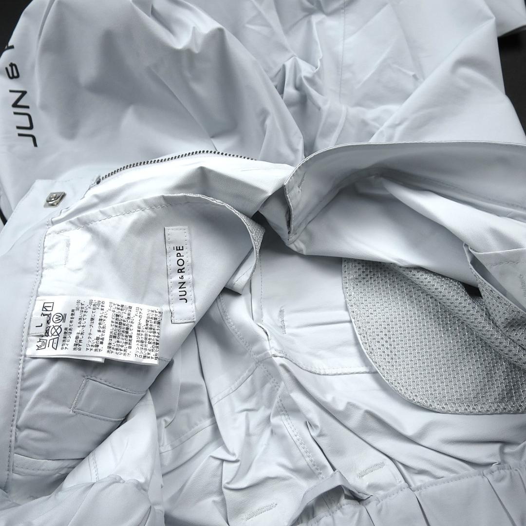 JUN&ROPE 【防水】【透湿】【耐水】ゴルフ レインウェア L ライトグレー