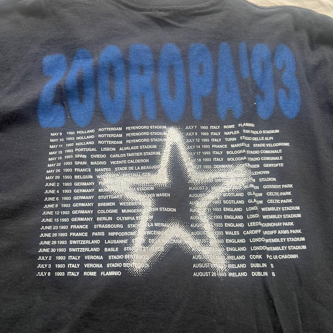 U2「ZOOROPA / ZOO TV」ツアー オリジナル・ヴィンテージTシャツ
