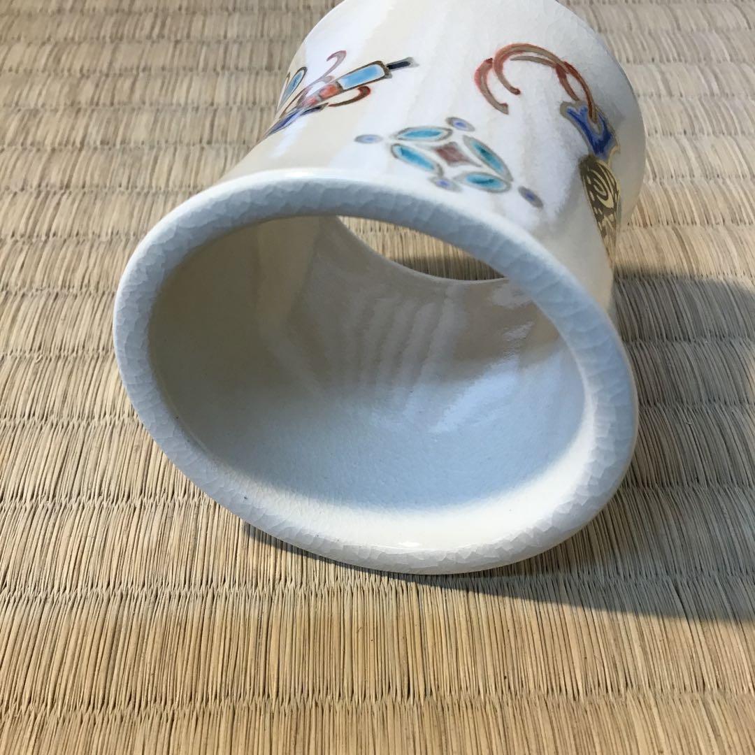 茶道具　蓋置　仁清写宝尽し　花蝶窯　石雲造(手塚　充) 共箱　栞　S249FO