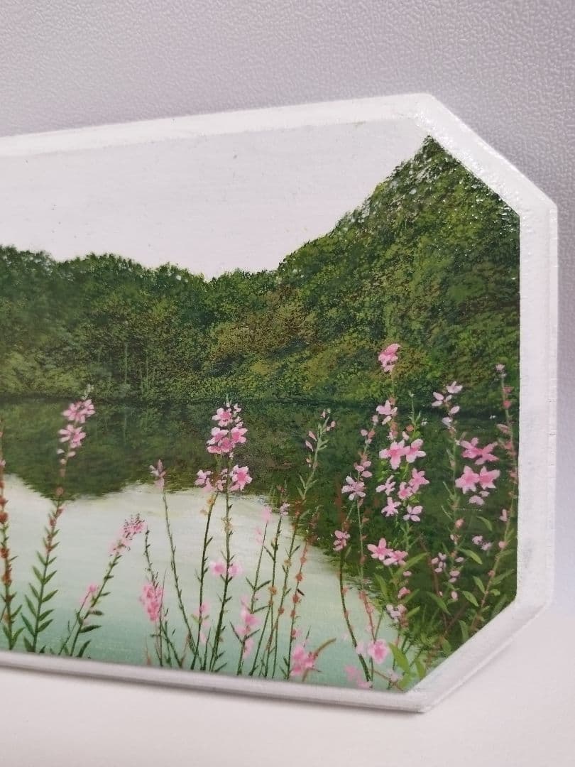 緻密な油絵 小作品 縦12cm 横16.5cm 原画