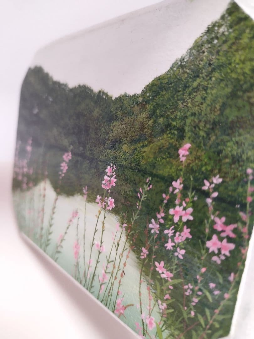 緻密な油絵 小作品 縦12cm 横16.5cm 原画