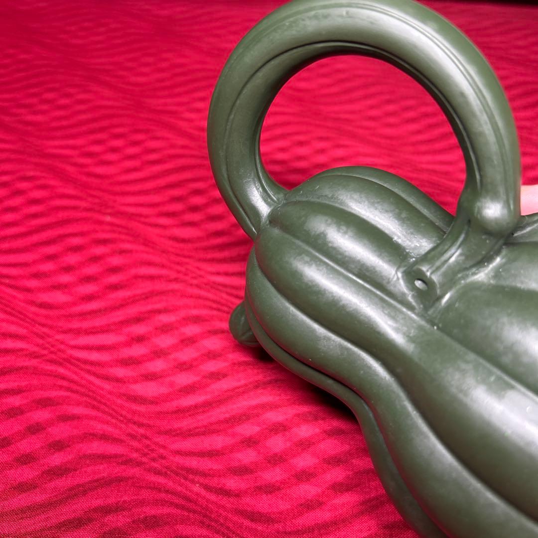 067 骨董品　朱泥南瓜急須　茶壶 　　高建芳製