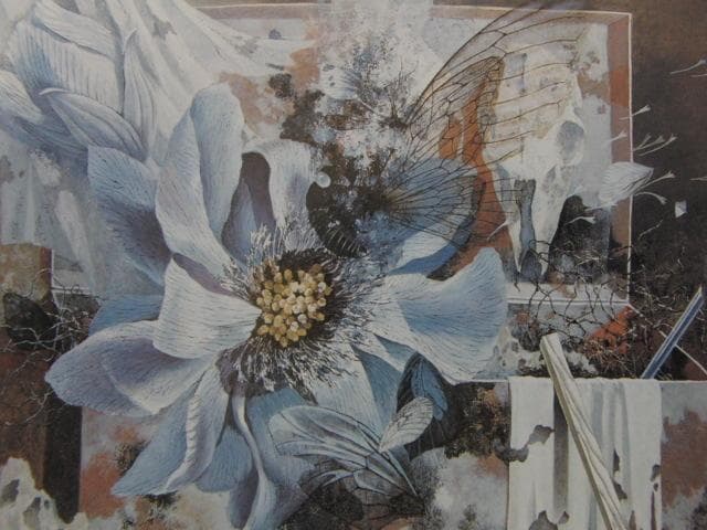 日下部淑子、時をめぐる風　I、希少な額装用画集より、新品高級額装付