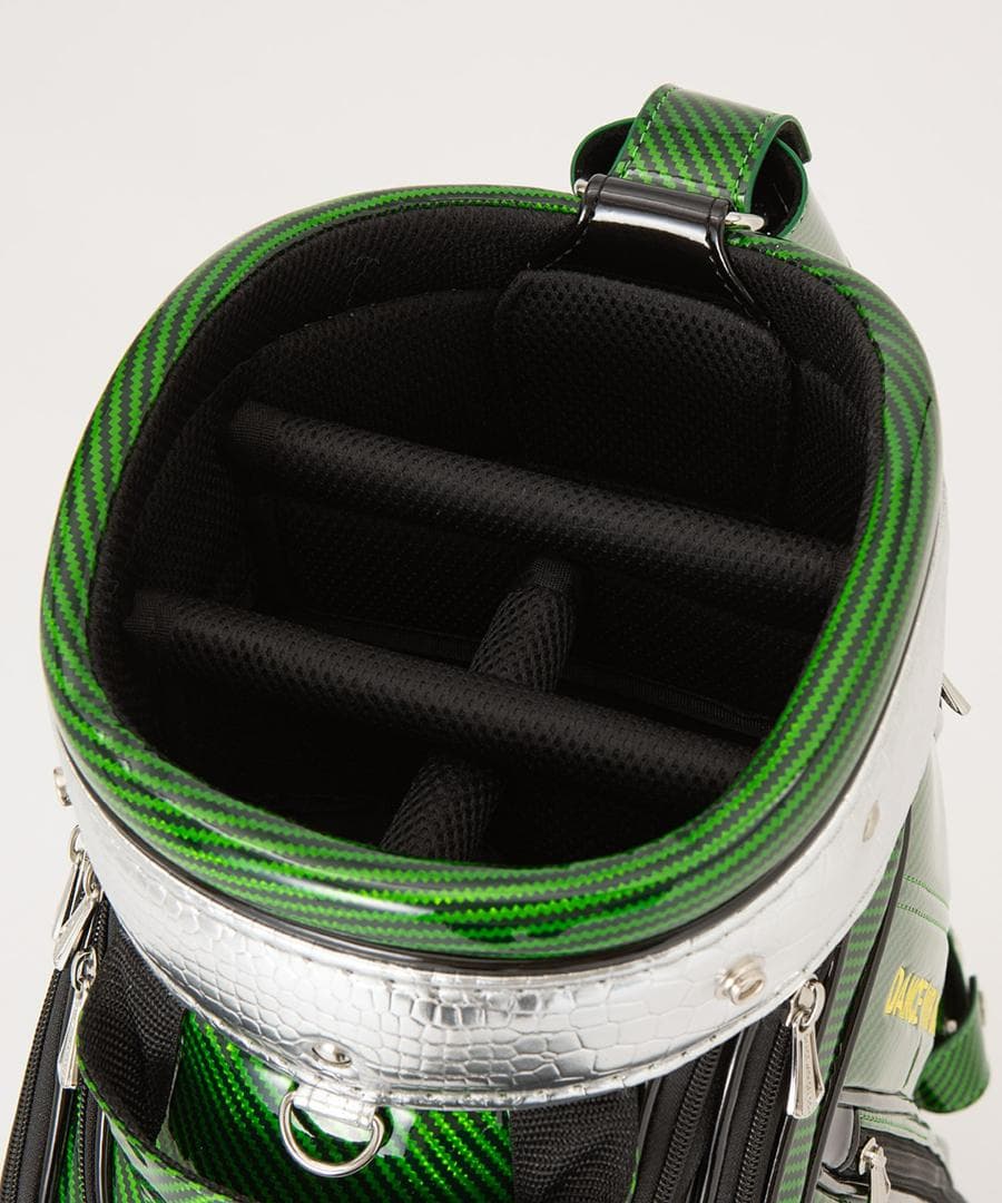 新品☆ダンスウィズドラゴン キャディバック＆ヘッドカバー７つセット☆定価17万円