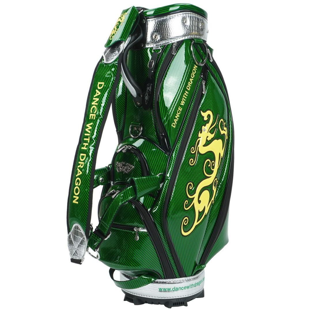新品☆ダンスウィズドラゴン キャディバック＆ヘッドカバー７つセット☆定価17万円