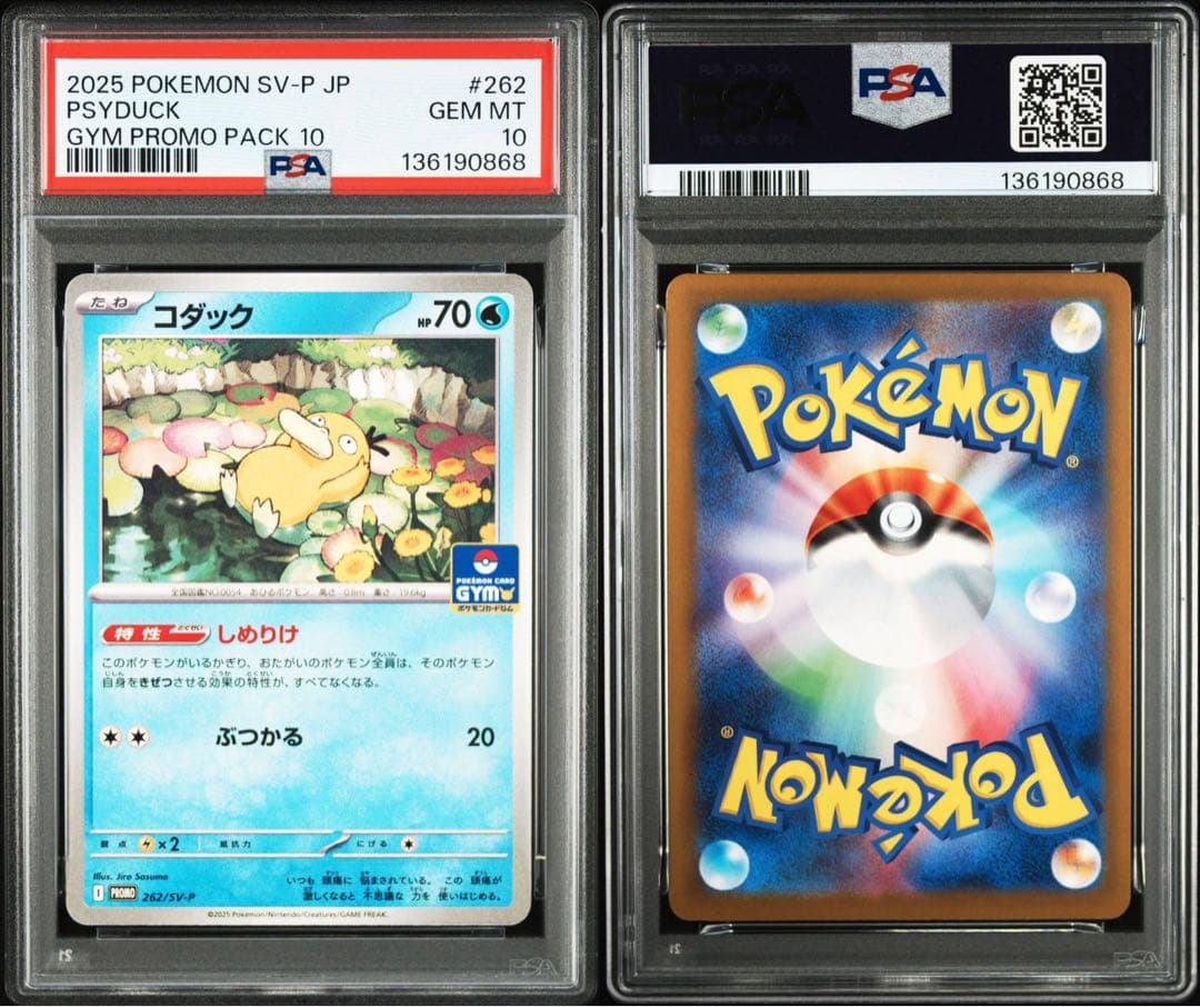 【PSA10】ポケモンカードゲーム 262/SV-P コダック プロモ 2連番