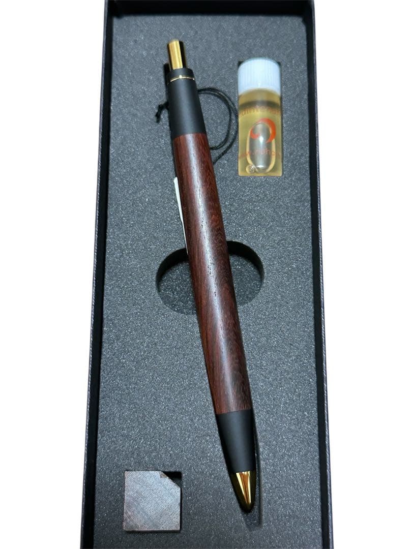 未使用　野原工芸 紅木　変わり杢シャープペンシル シャーペン