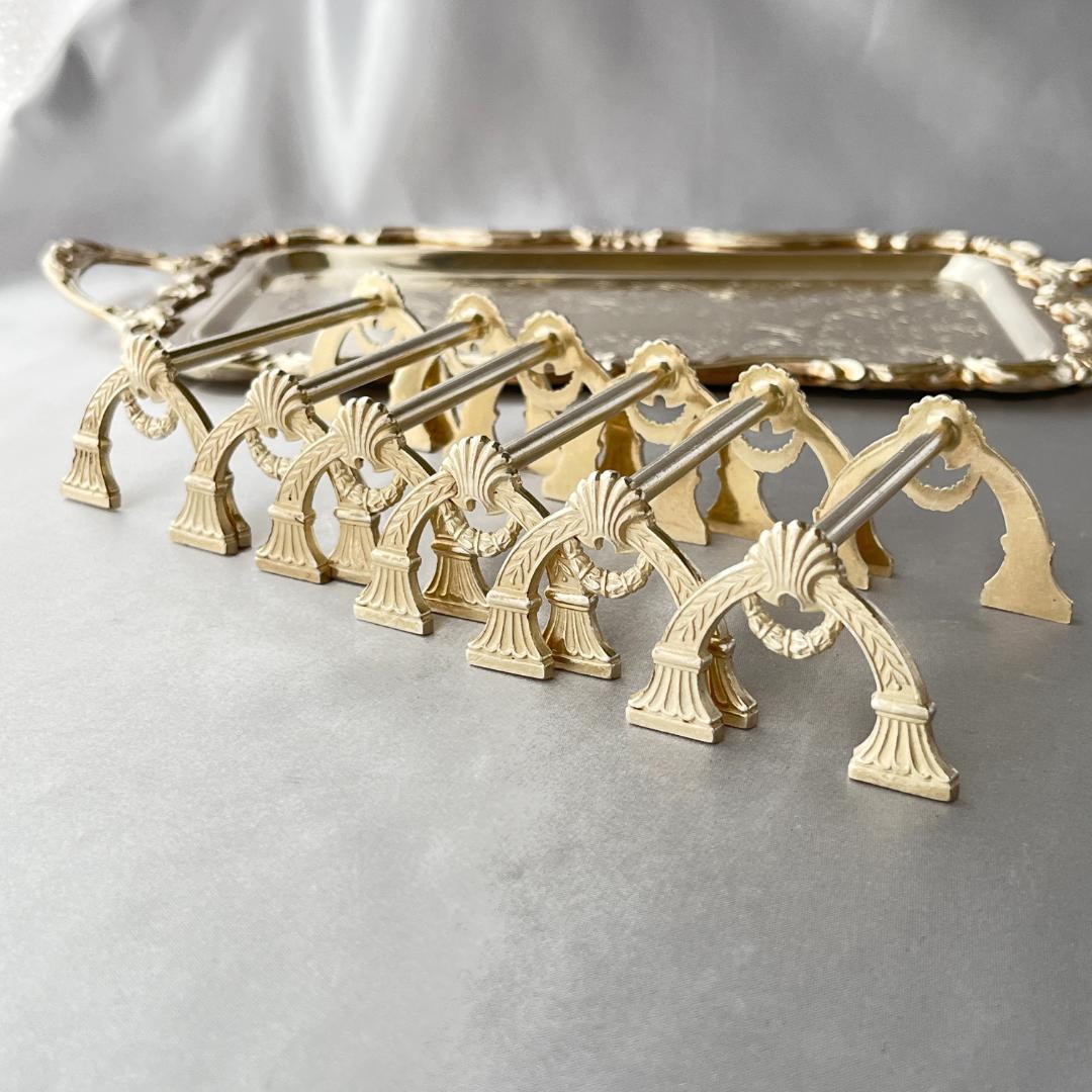 【仏蘭西】 帝政様式 ナイフレスト / カトラリーレスト 6個組