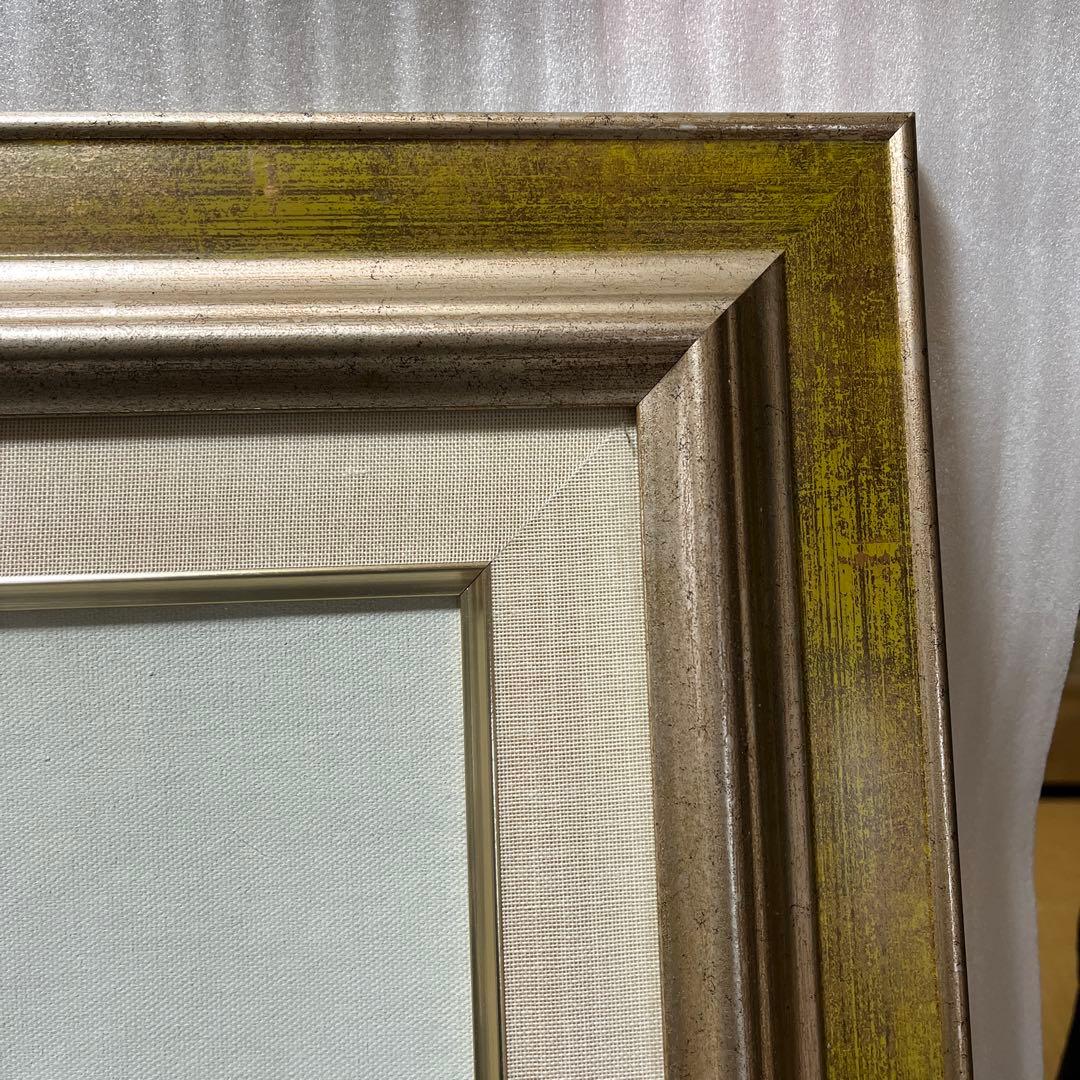 平山講平　黄色い花　静物画　油彩画　額装　サイン有り