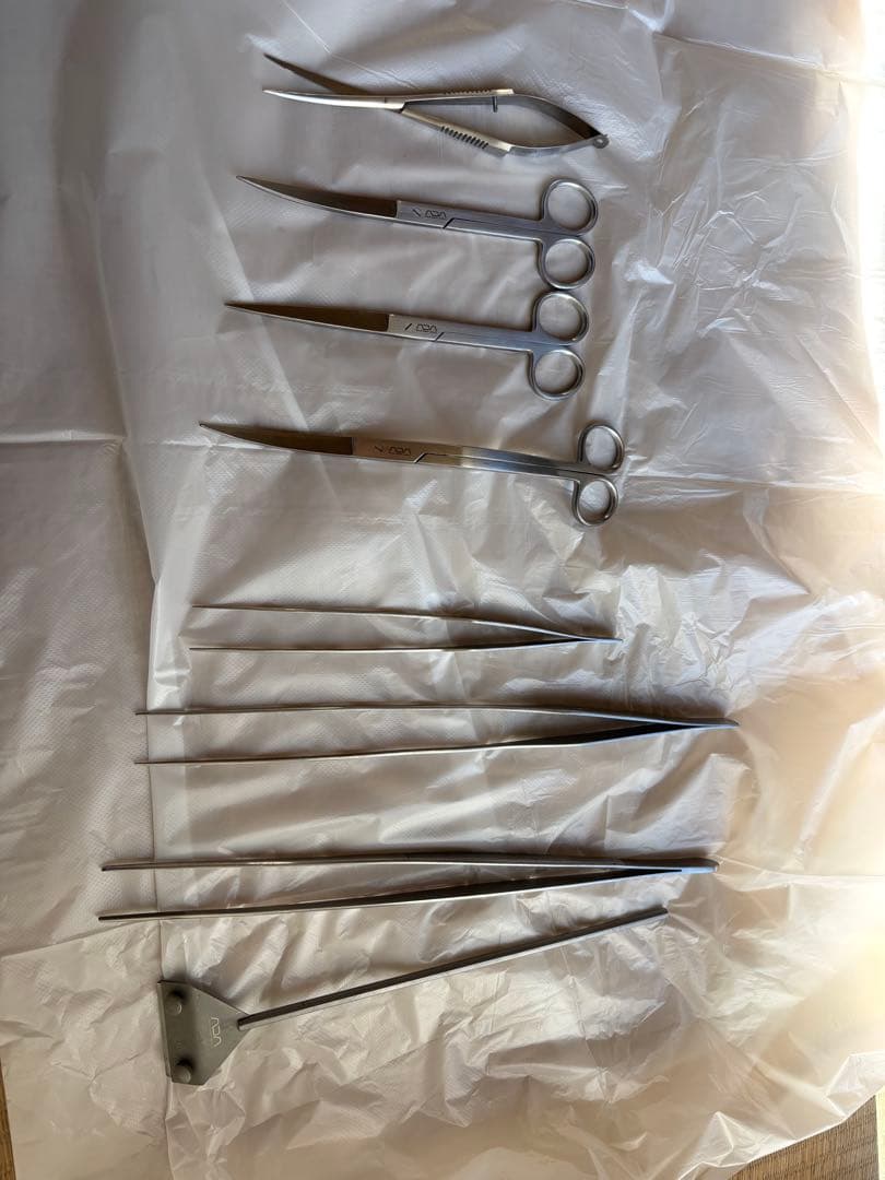 ADA ハサミ、ピンセットセット　8点セット