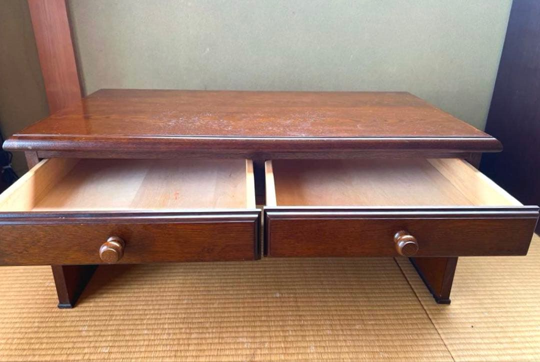 越後民芸　木製文机　座机　和机　座卓　アンティーク　日本製