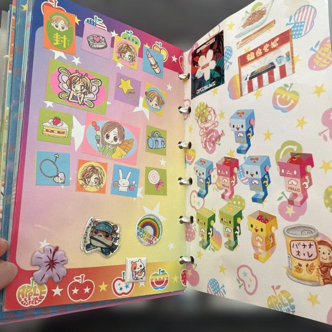 シール帳　当時　2002年頃　ポストカード付き　ギャルズ　なかよし　レトロ