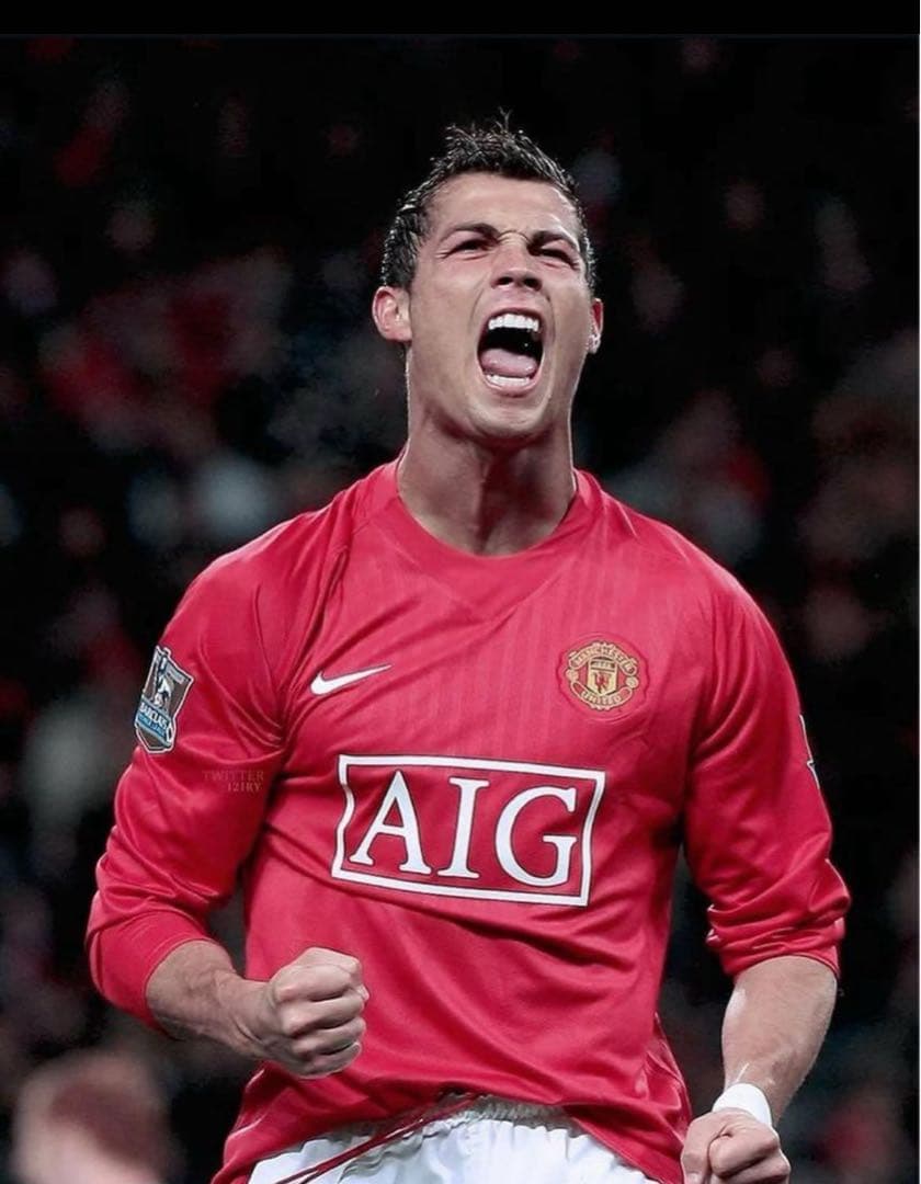 【美品】マンチェスターユナイテッド 07-08 ホーム 長袖ユニフォーム