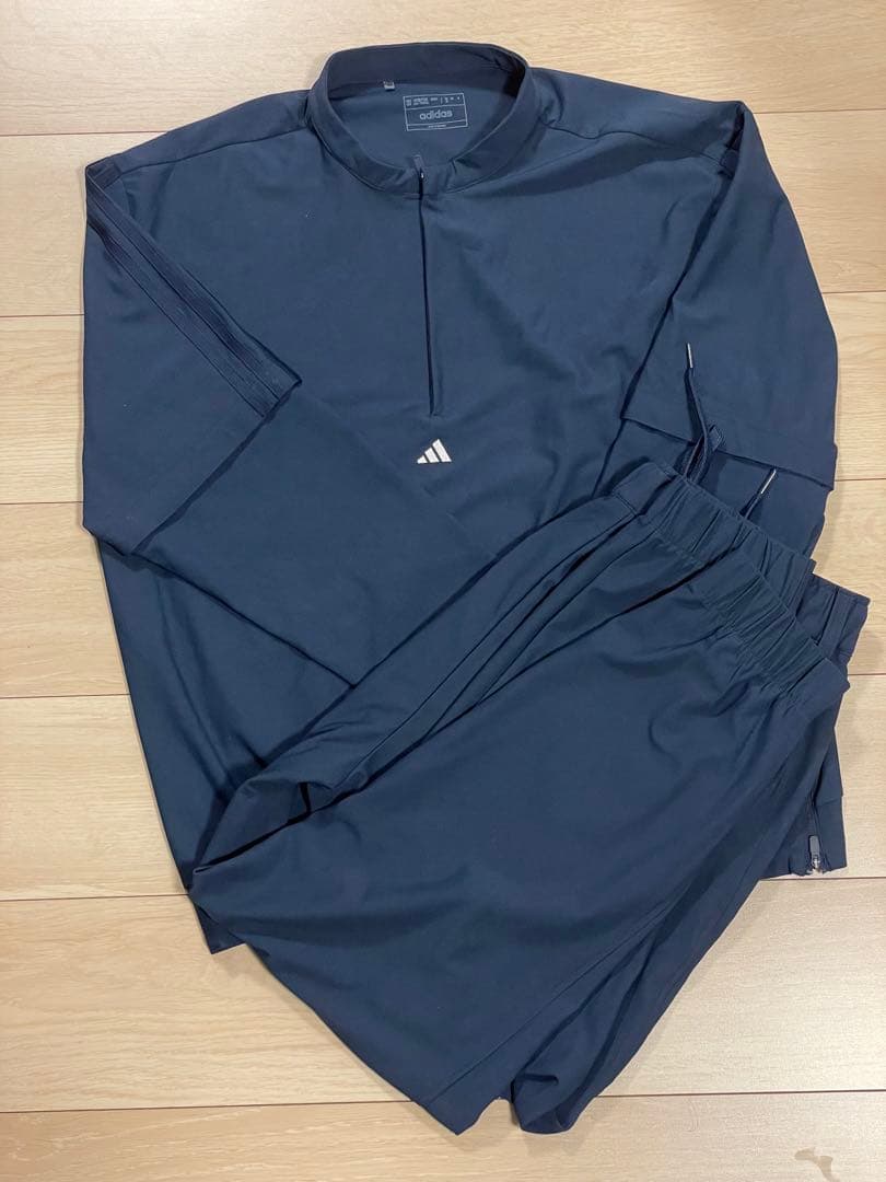 adidas ネイビー セットアップ