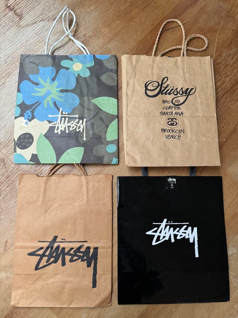 Stussy ショッピングバッグ 4点 ハガキ二枚 レア 貴重 年代物