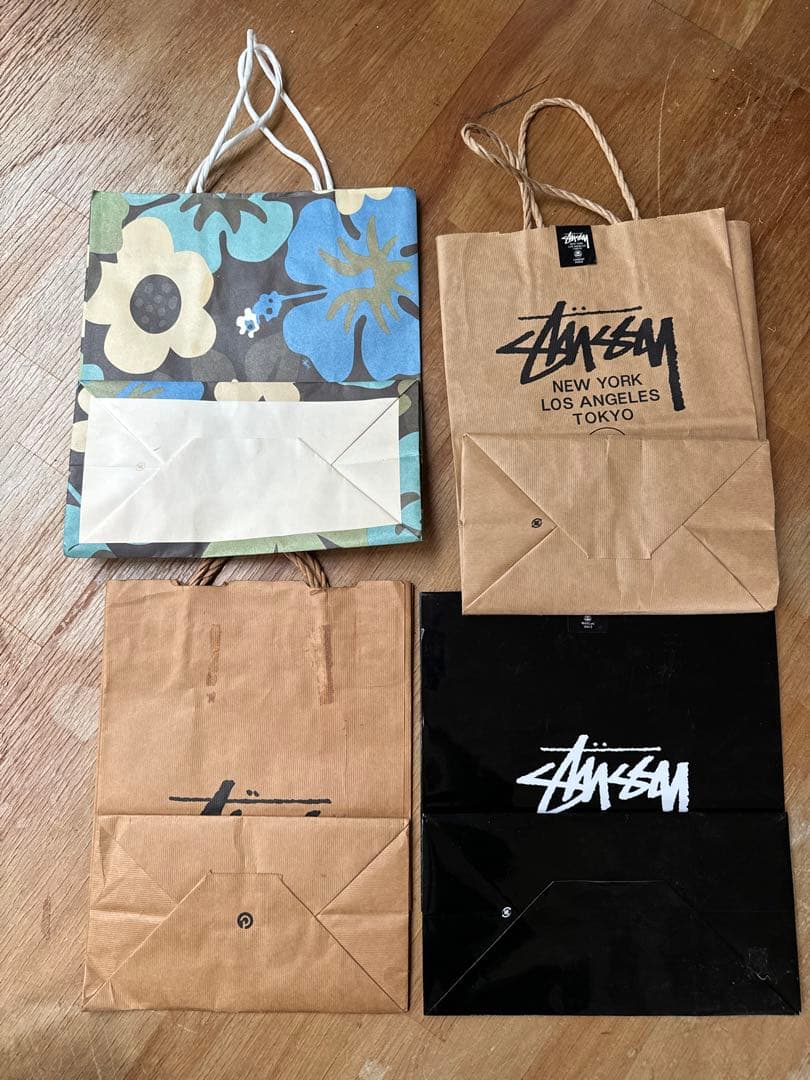 Stussy ショッピングバッグ 4点 ハガキ二枚 レア 貴重 年代物