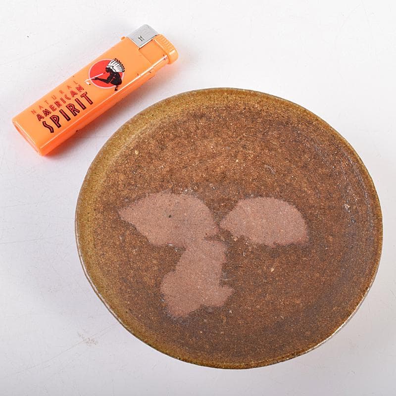 和食器　備前焼　五子窯　前嶋五一郎作　小皿　六客　共布共箱　V　R7665