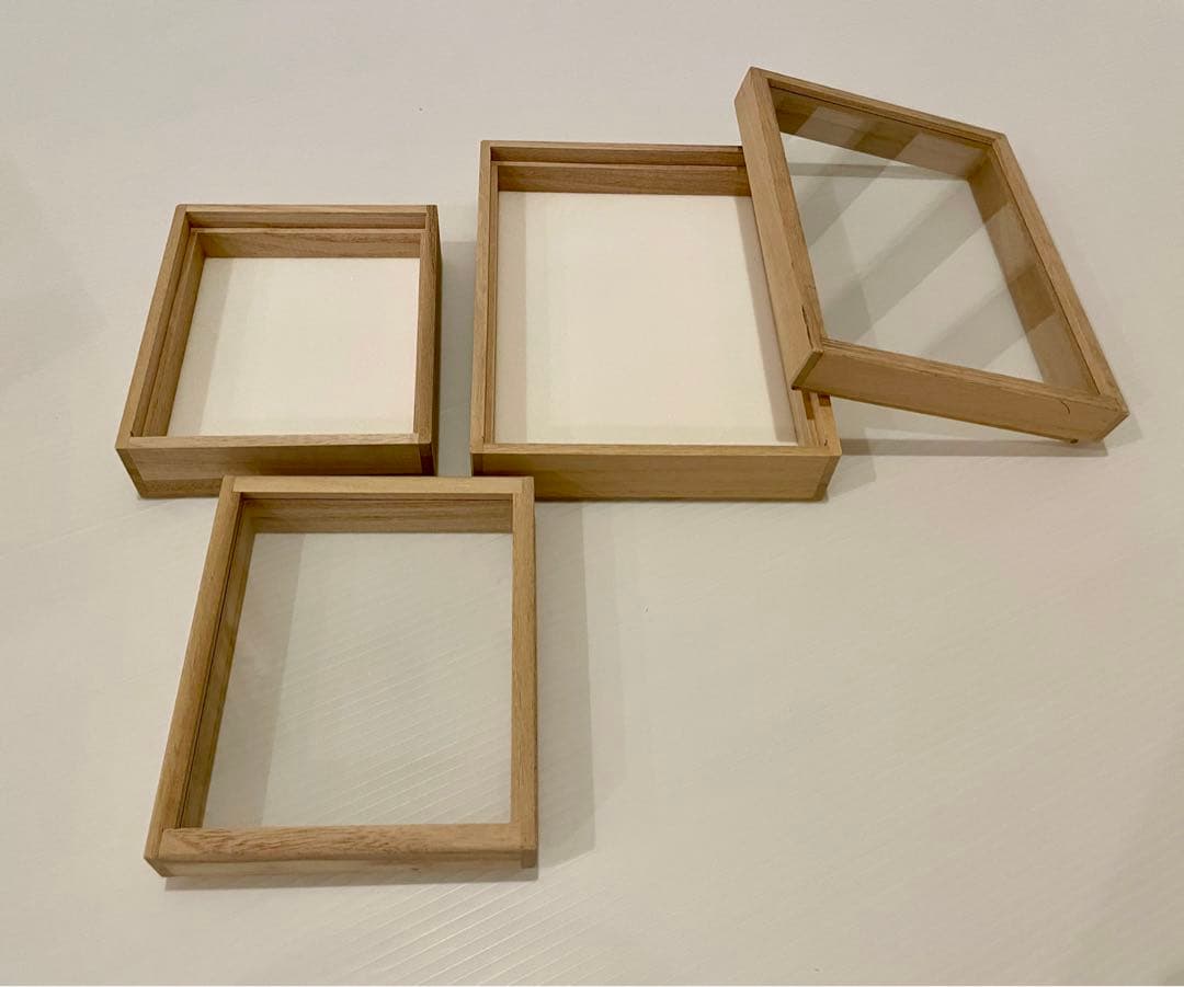 桐の標本箱　小、中10個セット