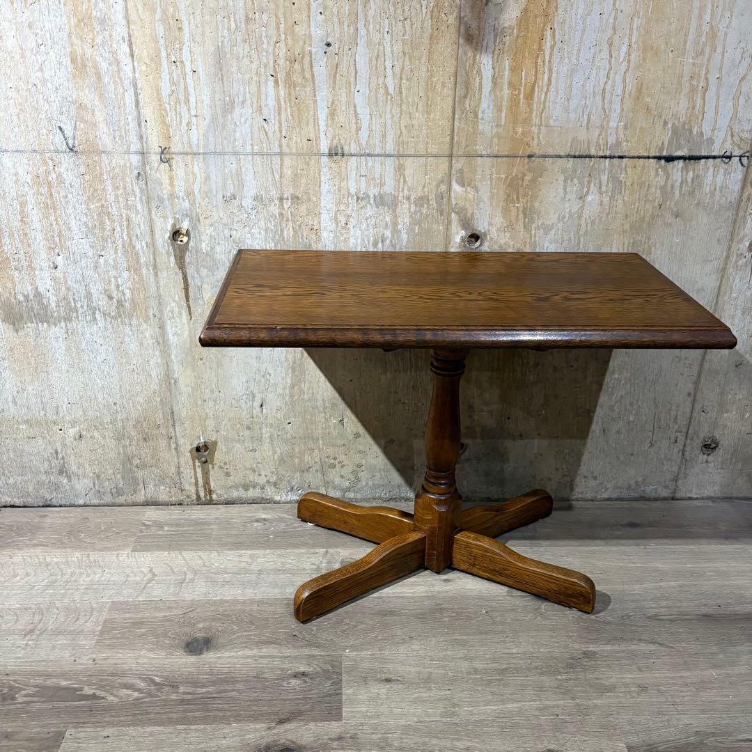 カフェテーブル　センターテーブル　オーク材　①