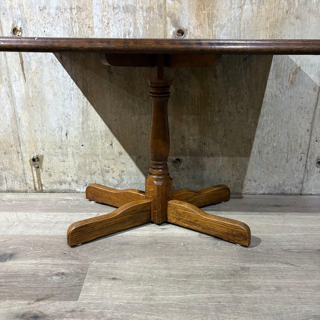 カフェテーブル　センターテーブル　オーク材　①