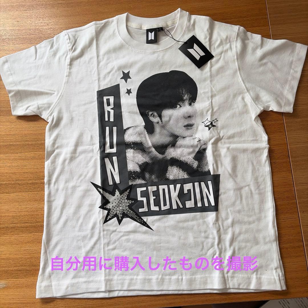 RUN SEOKJIN Tシャツ ホワイト　Lサイズ