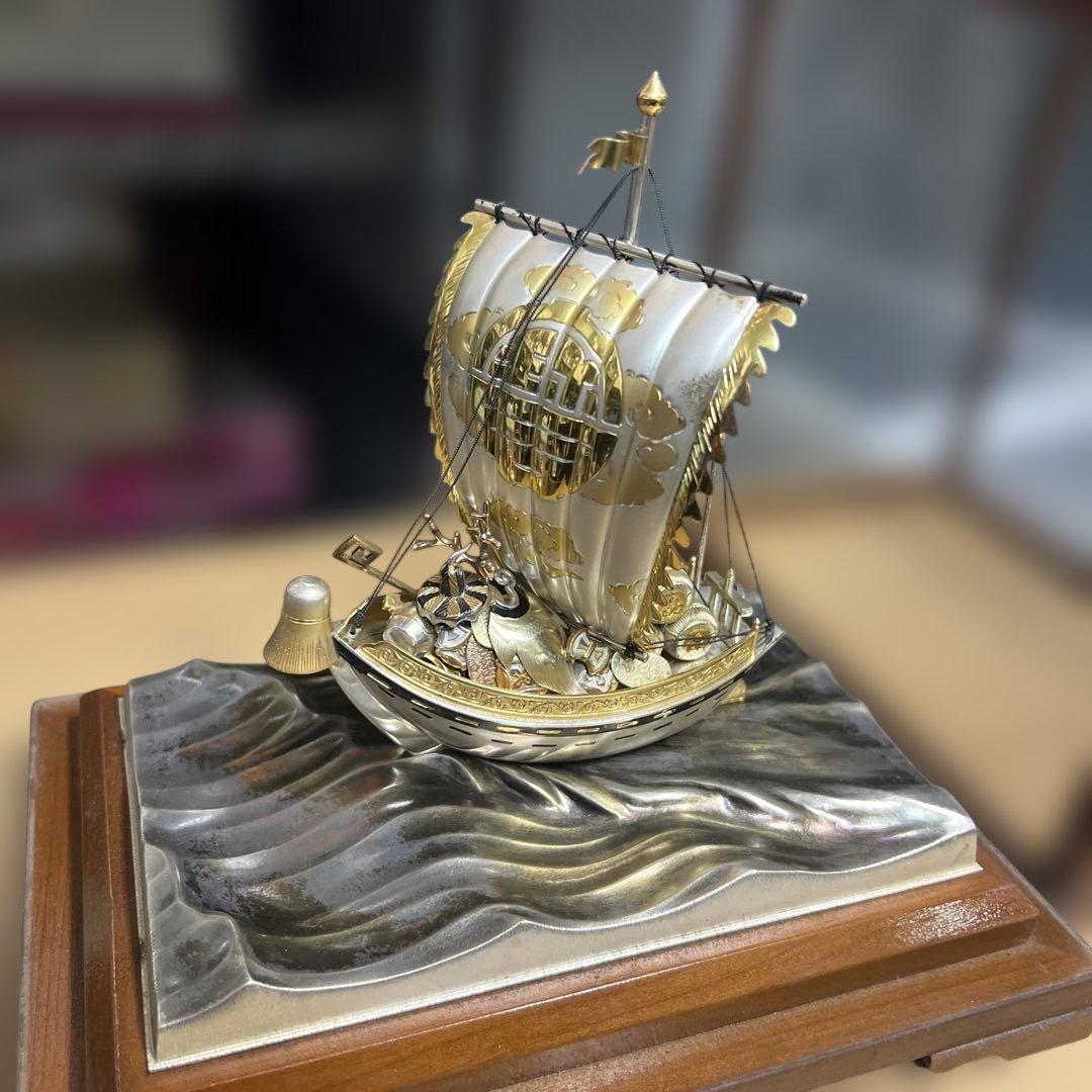 関武比古 作『銀製 宝船』　STERLING980