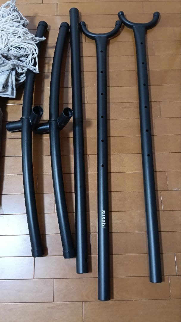 づすさび susabi ダブルハンモック アッシュ×ブラックスタンド