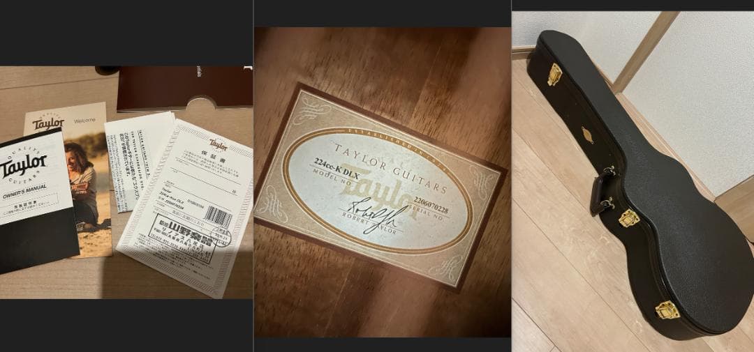 美品　Taylor 224CE-K DLX テイラー コア ハードケース付