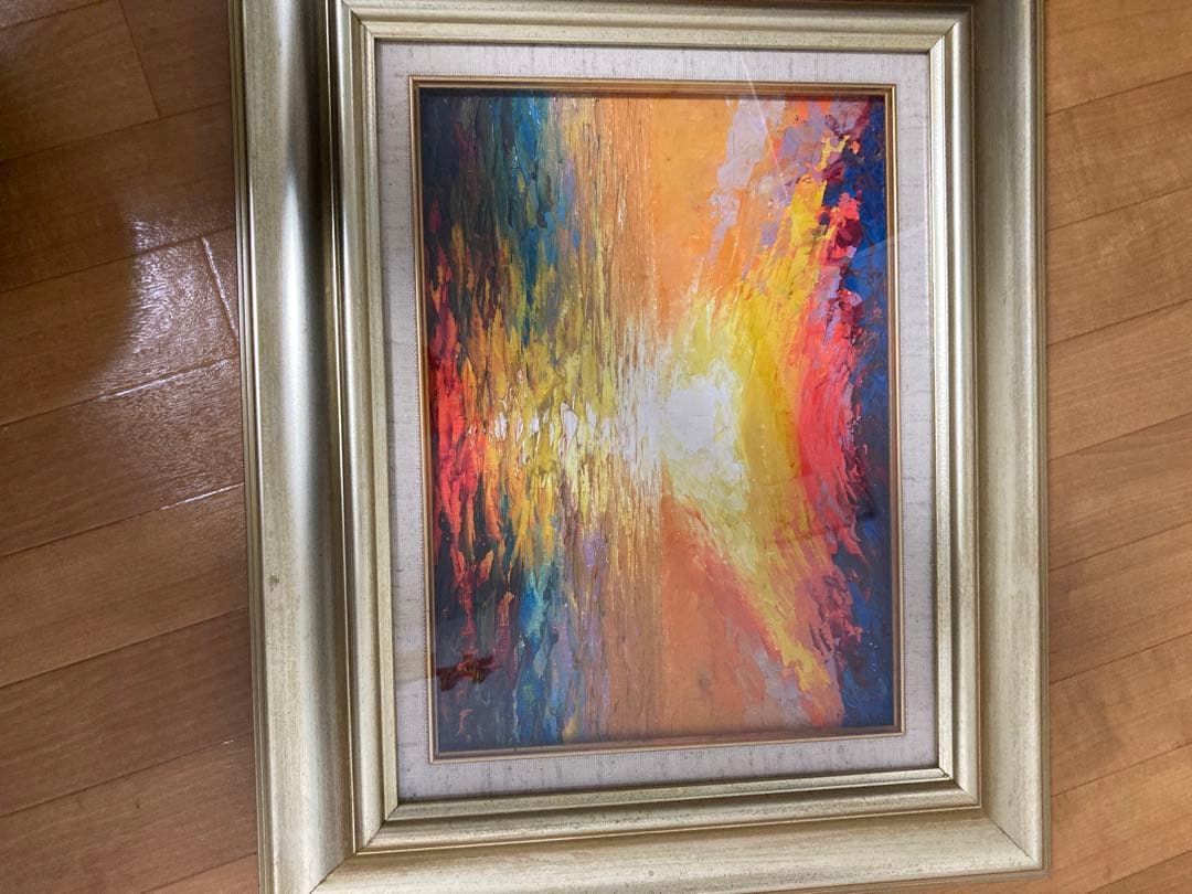 絵画 油絵 朝焼け (谷口春彦)