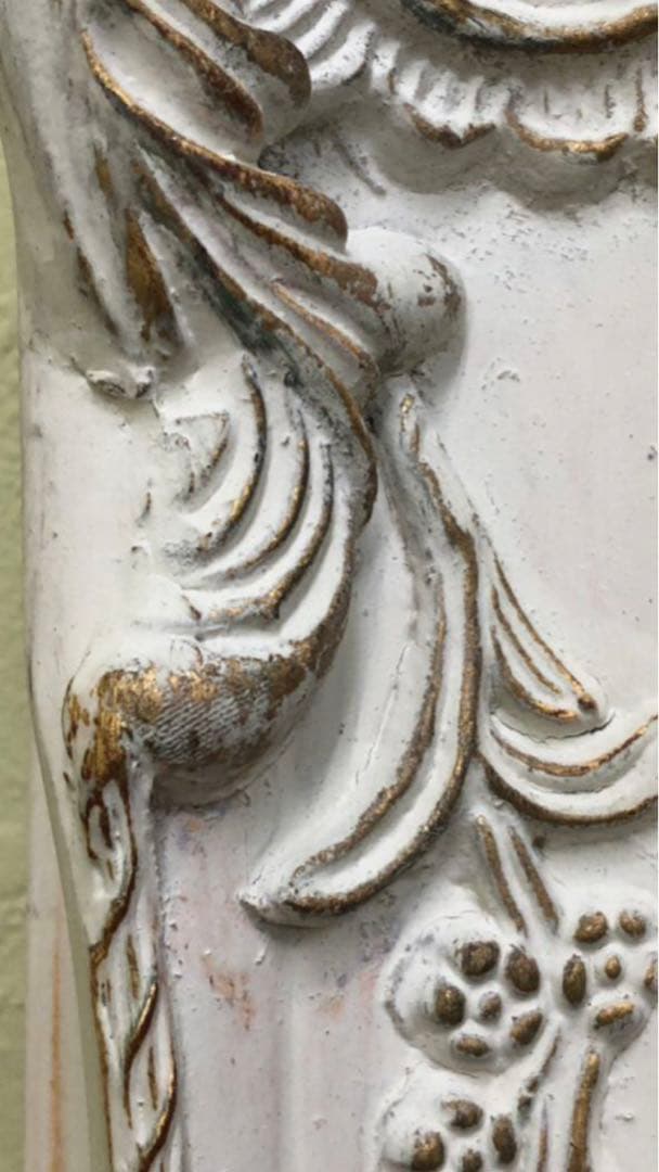 ロココ♦️大型 高級 フレンチ アンティーク全身ミラー♦️ホワイトシャビー♦️送料込