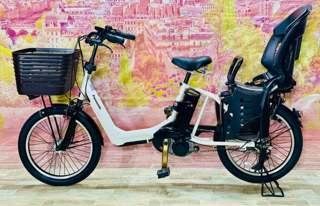 K2525 電動自転車パナソニック子供乗せ 20インチ 8.9Ah ホワイト