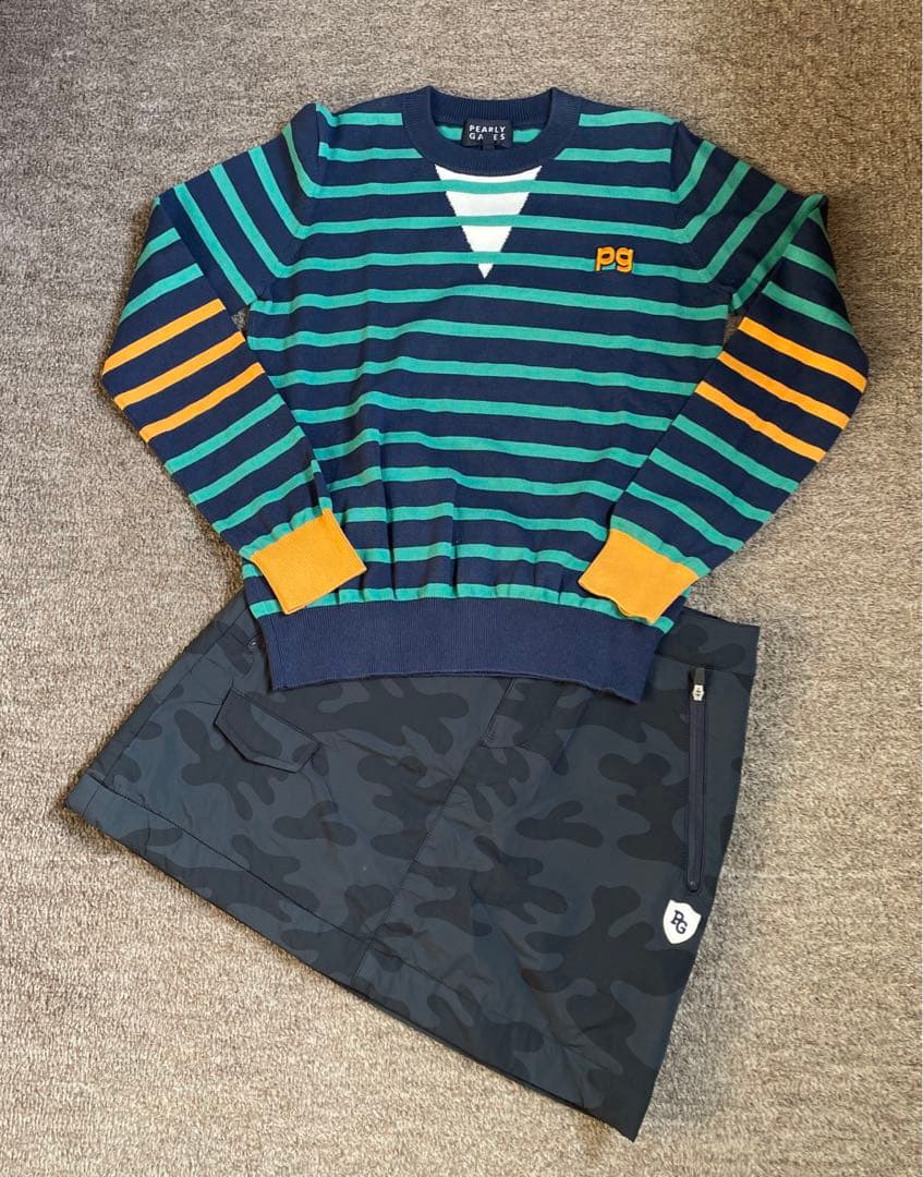 パーリーゲイツ　ゴルフ　ニット　セットアップ