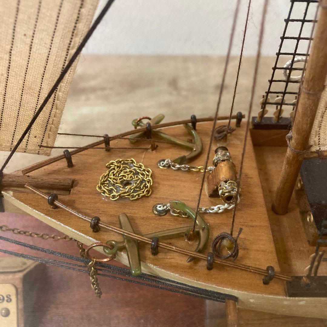 大型　木製船模型　ゴレタ・ドス・パロス　精密　模型　ビンテージ