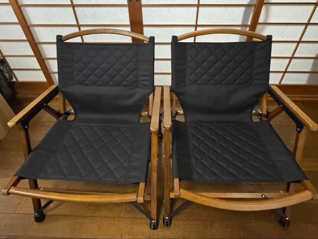 QUICK CAMP アウトドアチェア2脚セット