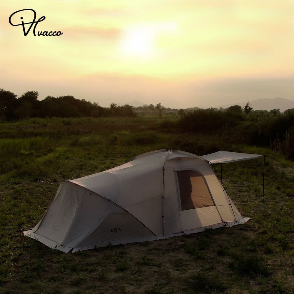 VIVACCO ホワイト 2ルームテントキャンプテント (新品)