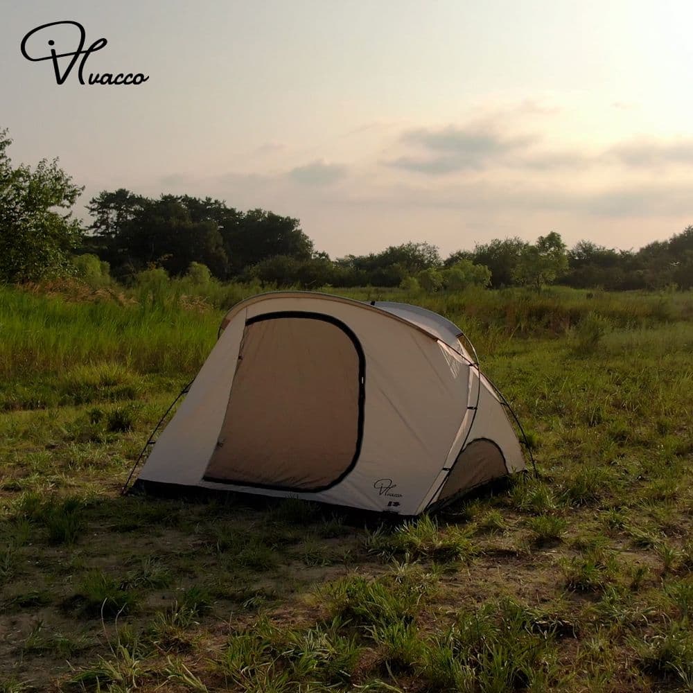 VIVACCO ホワイト 2ルームテントキャンプテント (新品)