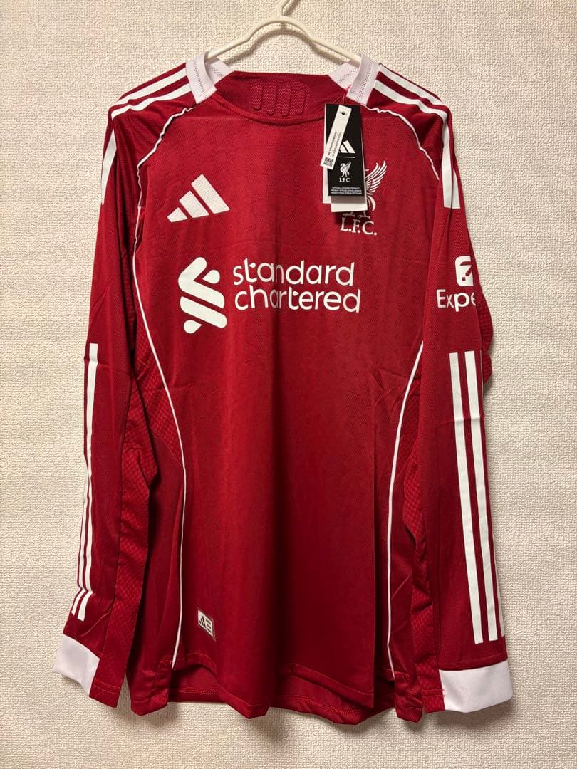 【新品未使用】　リバプール長袖　25/26　選手仕様　オーセンティック