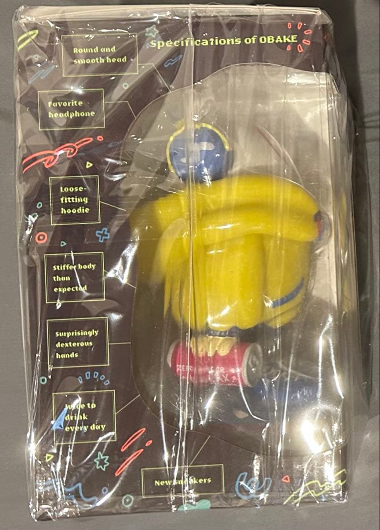 ナナシノオバケチャン ヘッドホンオバケチャン イエロー ソフビ