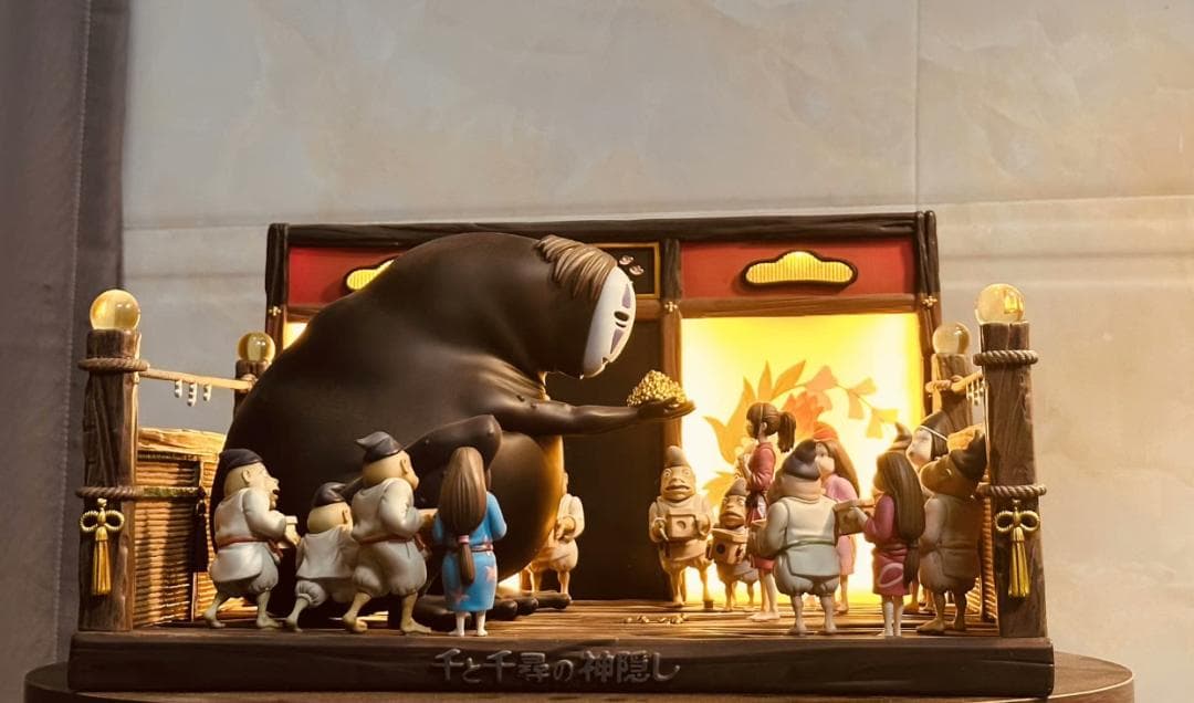 宮崎駿 千と千尋の神隠し カオナシなど 登場するシーンを再現 フィギュア
