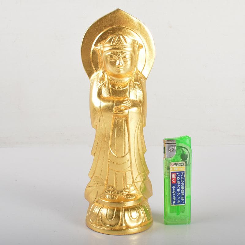 仏教美術　銅鍍金　慈眼院千体観音像　仏像　置物　共箱　C　R6876