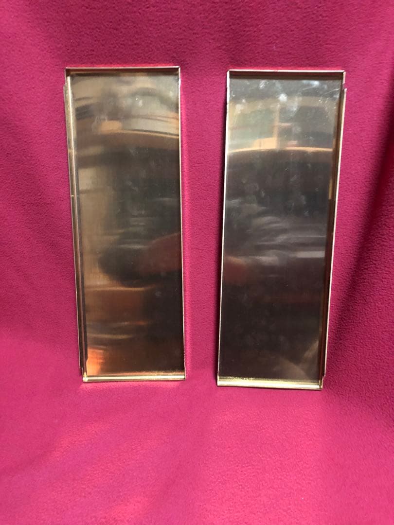 ブラックデザイン日和＋ツリー柄アイアンプレート ＋オールドマウンテン真鍮プレート